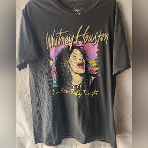 Black Whitney Houston Graphic T-Shirt
